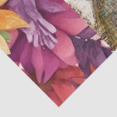 Beängstigendes Vintages Blumenkleid Ephemera Seidenpapier (Detail)