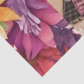 Beängstigendes Vintages Blumenkleid Ephemera Seidenpapier (Detail)