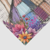 Beängstigendes Vintages Blumenkleid Ephemera Seidenpapier (Detail)