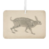 Beängstigendes Vintages Hasen-Skelett Autolufterfrischer (Rückseite)