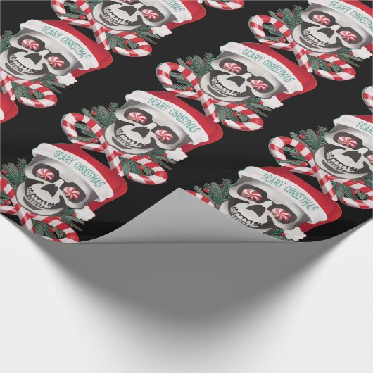 Beängstigendes Weihnachten Geschenkpapier (Ecke)