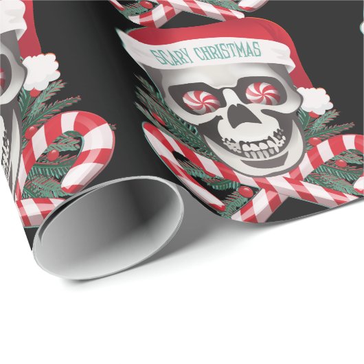 Beängstigendes Weihnachten Geschenkpapier (Rolleneckpunkt)