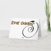 "Beängstigendes Weihnachts" Karte (Rückseite)