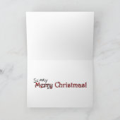 "Beängstigendes Weihnachts" Karte (Innenseite)