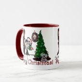 "Beängstigendes Weihnachts" Tasse (Vorderseite Links)