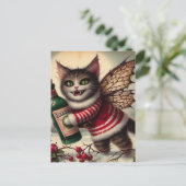 Beängstigendes Weihnachtsgebäck Kite mit Eggnog Postkarte (Stehend Vorderseite)