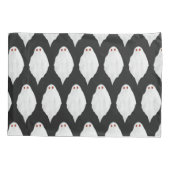 Beängstigendes Weißes Halloween-Ghosts Wasserfarbe Kissenbezug (Rückseite)