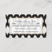 Beängstigendes Weißes Halloween-Ghosts Wasserfarbe Rabattkarte (Rückseite)