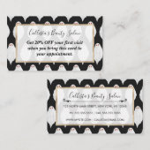 Beängstigendes Weißes Halloween-Ghosts Wasserfarbe Rabattkarte (Vorne/Hinten)