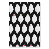 Beängstigendes Weißes Halloween-Ghosts Wasserfarbe Tischnummer (Rückseite)