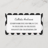 Beängstigendes Weißes Halloween-Ghosts Wasserfarbe Visitenkarte (Rückseite)