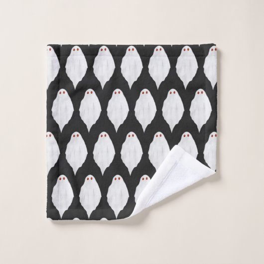 Beängstigendes Weißes Halloween-Ghosts Wasserfarbe Waschlappen (Waschlappen)