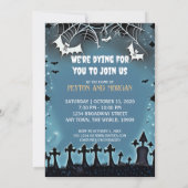 Beängstigendes Werewolf-Halloween-Party Einladung (Rückseite)