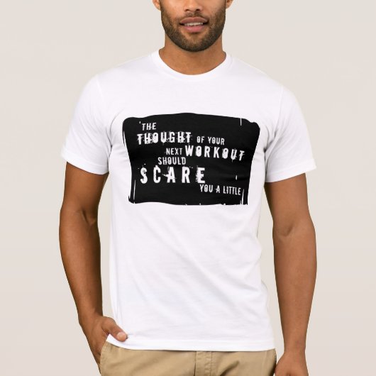 Beängstigendes Workout-Shirt T-Shirt (Vorderseite)