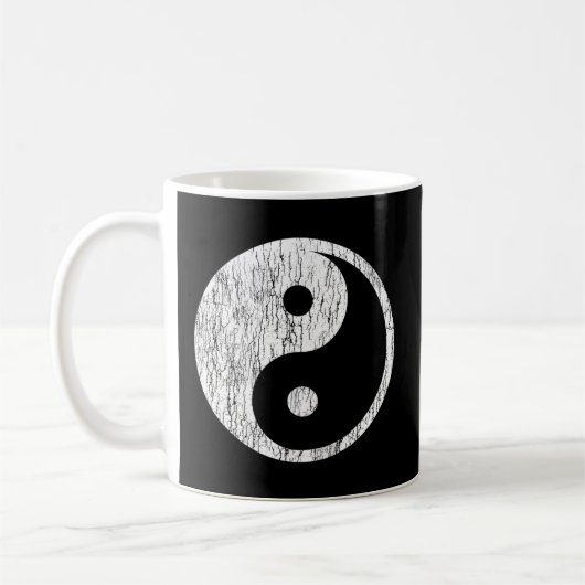 Beängstigendes Yin Yang-Symbol Kaffeetasse (Links)