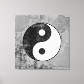 Beängstigendes Yin Yang-Symbol Leinwanddruck (Vorderseite)
