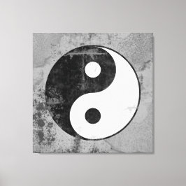 Beängstigendes Yin Yang-Symbol Leinwanddruck