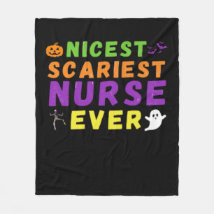Beängstigendste Nurse überhaupt lustig Halloween C Fleecedecke