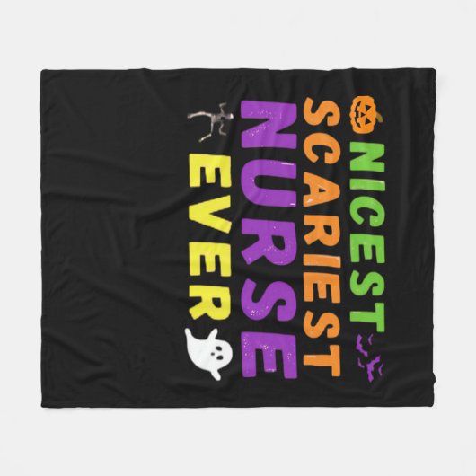 Beängstigendste Nurse überhaupt lustig Halloween C Fleecedecke (Vorderseite (Horizontal))