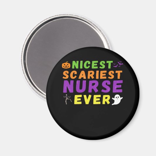 Beängstigendste Nurse überhaupt lustig Halloween C Magnet (Vorderseite/Rückseite)