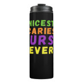 Beängstigendste Nurse überhaupt lustig Halloween C Thermosbecher (Vorderseite)