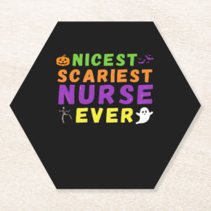 Beängstigendste Nurse überhaupt lustig Halloween C Untersetzer