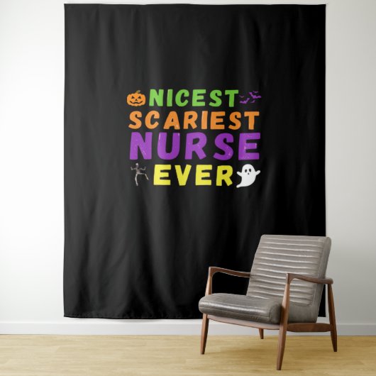 Beängstigendste Nurse überhaupt lustig Halloween C Wandteppich (Beispiel)