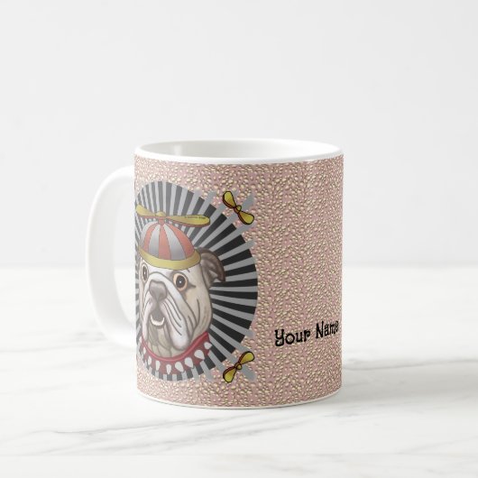 Beanie Bulldog Tasse (Vorderseite Links)