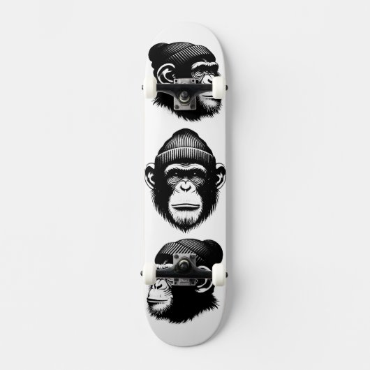 Beanie Chimp Skateboard (Vorderseite)