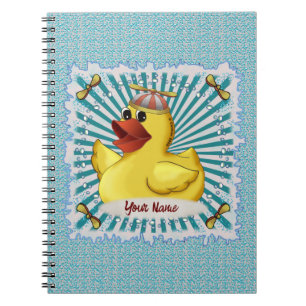 Beanie-Gummiente Notizbuch Notizblock