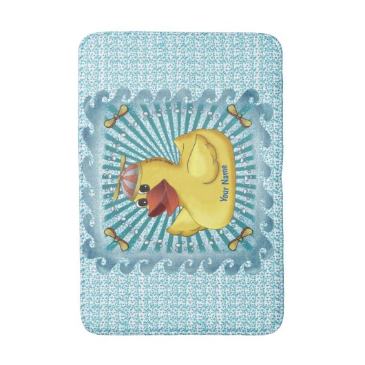 Beanie Hat Rubber Duck Badematte (Vorderseite Vertikal)