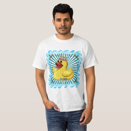 Beanie Hat Rubber Duck Custom T - Shirt (Vorne ganz)