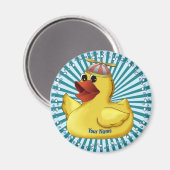 Beanie Hat Rubber Duck Magnet (Vorderseite/Rückseite)