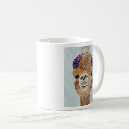 Beanie Llama Kaffeetasse (VorderseiteRechts)