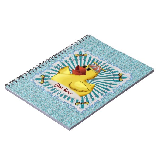 Beanie Rubber Duck Notebook Notizblock (Linke Seite)