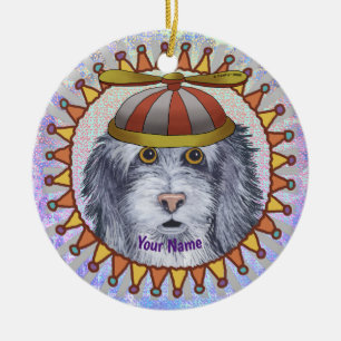 Beanie Sheep Dog individuelle Name Keramik Ornament