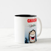 Beano Gnasher "Jaws" parody coffee Tasse ☕️ (VorderseiteRechts)