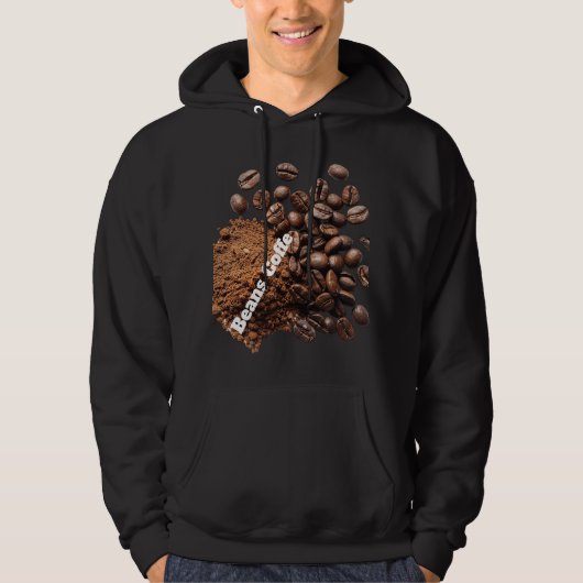 Beans Coffee Men’s Hoodie | Coffee Beans Graphic (Vorderseite)