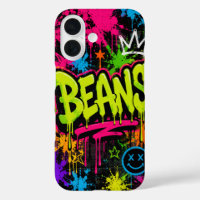 BEANS Neon-Graffiti-Straßenkunst