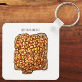 Beans on Toast Schlüsselanhänger (Rückseite)