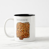 Beans on Toast Zweifarbige Tasse (Links)