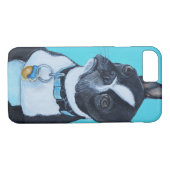 Beans the Boston Terrier Painting Case-Mate iPhone Hülle (Rückseite (Horizontal))
