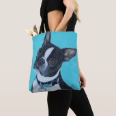 Beans the Boston Terrier Painting Tasche (Von Nahem)