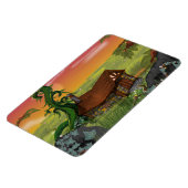 Beanstalk Hütte Cartoon Magnet (Linke Seite)