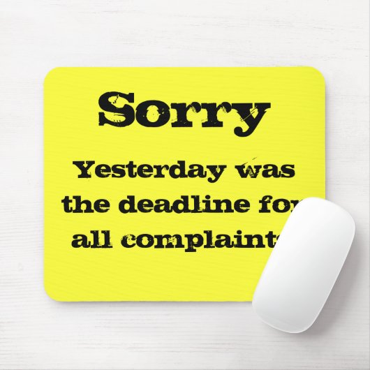 Beanstandungen mousemat mousepad (Mit Mouse)