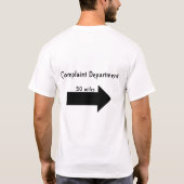 Beanstandungs-Abteilung T-Shirt (Rückseite)