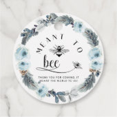 Beant to Bee, Dusty Blue Honey Gastgeschenk Hochze Geschenkanhänger (Rückseite)