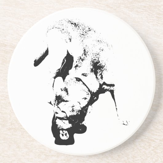 Beantragte Auszeichnung - Labrador Sketch Getränkeuntersetzer (Vorne)