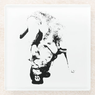 Beantragte Auszeichnung - Labrador Sketch Glasuntersetzer