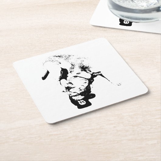 Beantragte Auszeichnung - Labrador Sketch Rechteckiger Pappuntersetzer (angewinkelt)